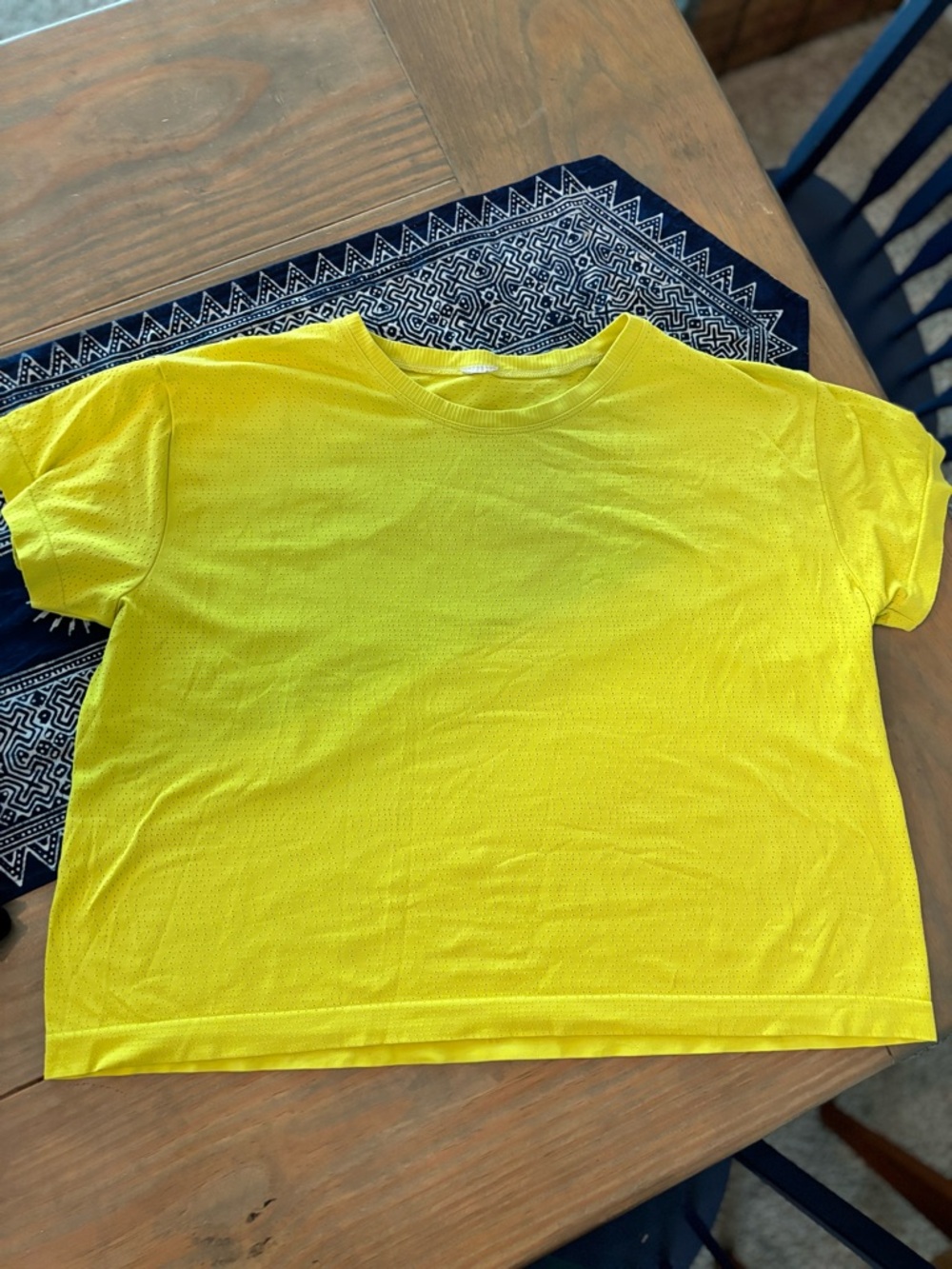 Athleta chartreuse All in Motion Cropped work out top